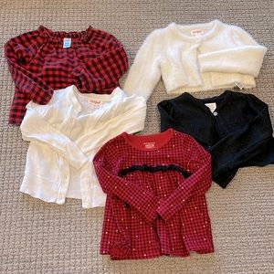 Toddler Girls Christmas Bundle Tops & Sweaters 2T